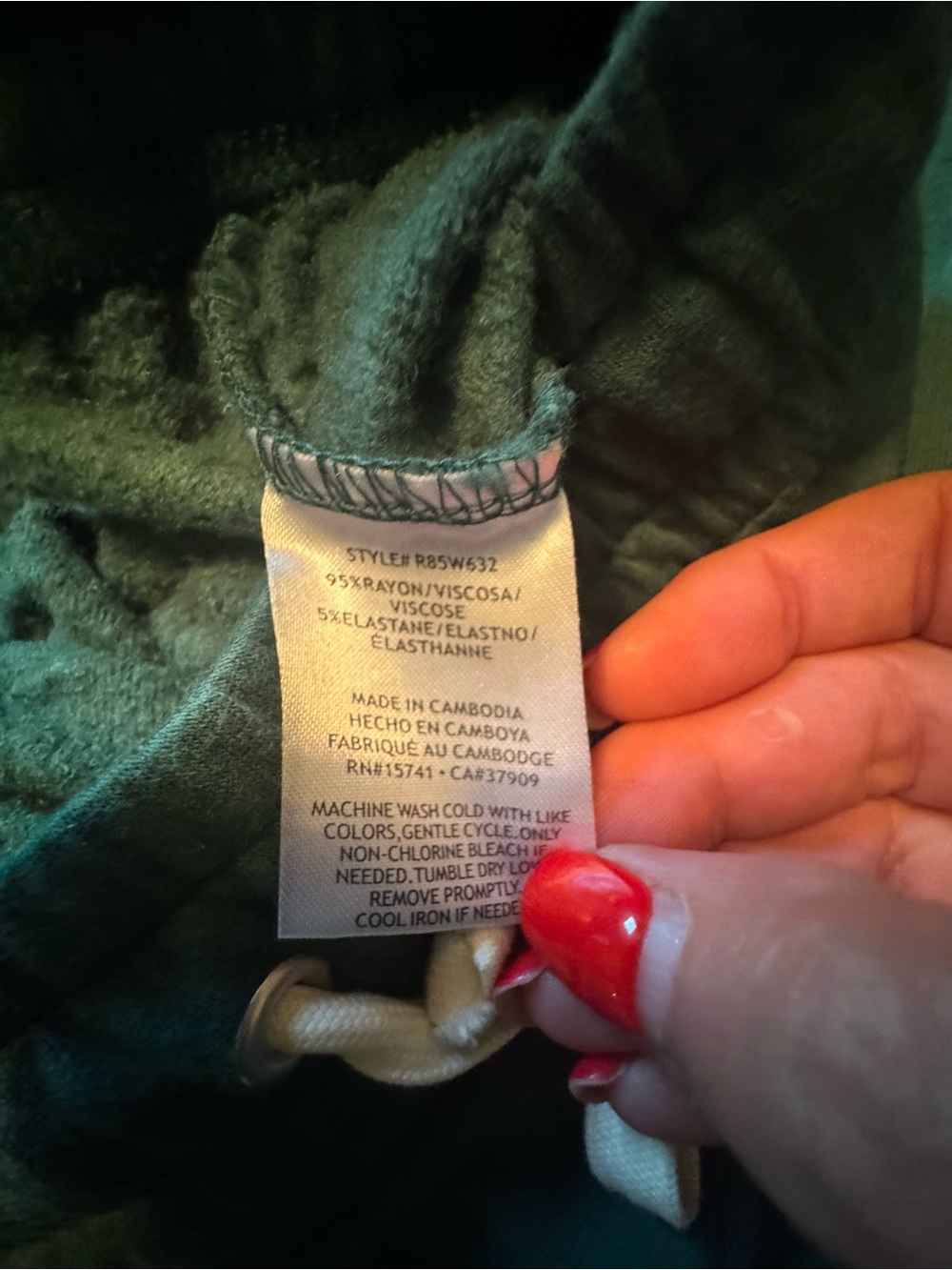 Magnolia Sage Green Cozy Two-Piece Pajama Set - Picture 6 of 6